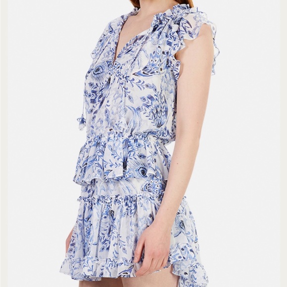 MISA Los Angeles Lilian Dress Peacock Size M - Picture 5 of 16